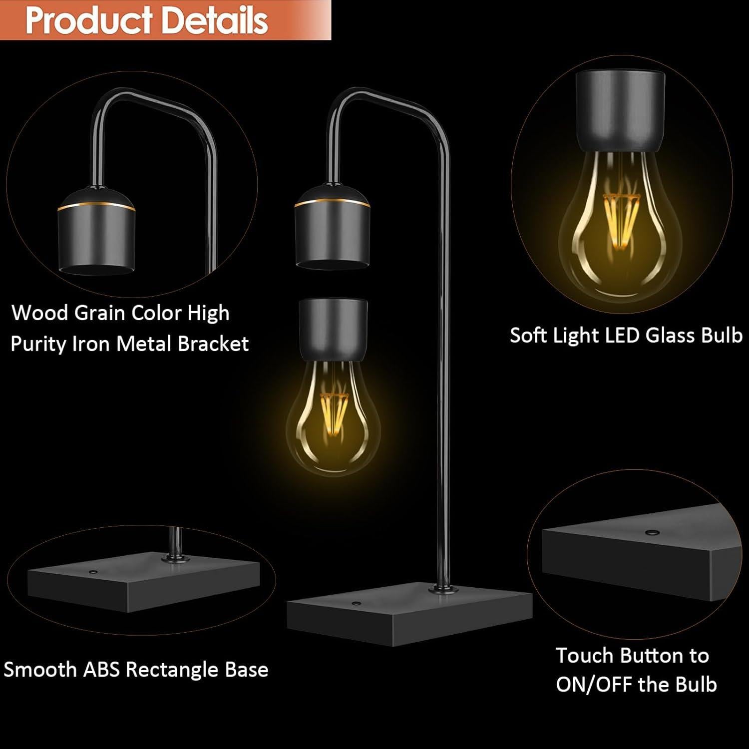 Lámpara de Mesa Levitatante Magnética GYC Tech LED Blanca