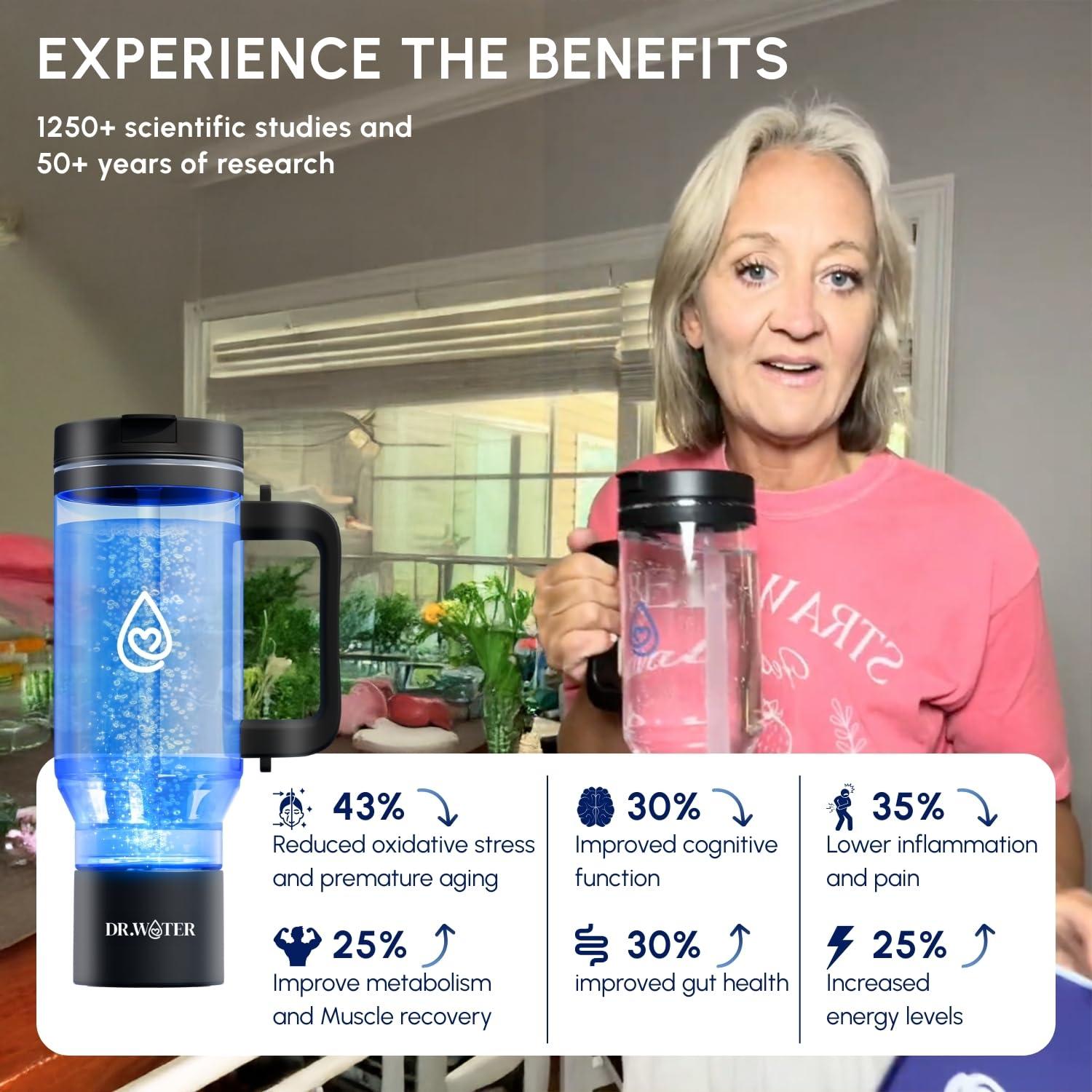 Botella de Agua de Hidrógeno Dr.Water HydroStanley 32oz