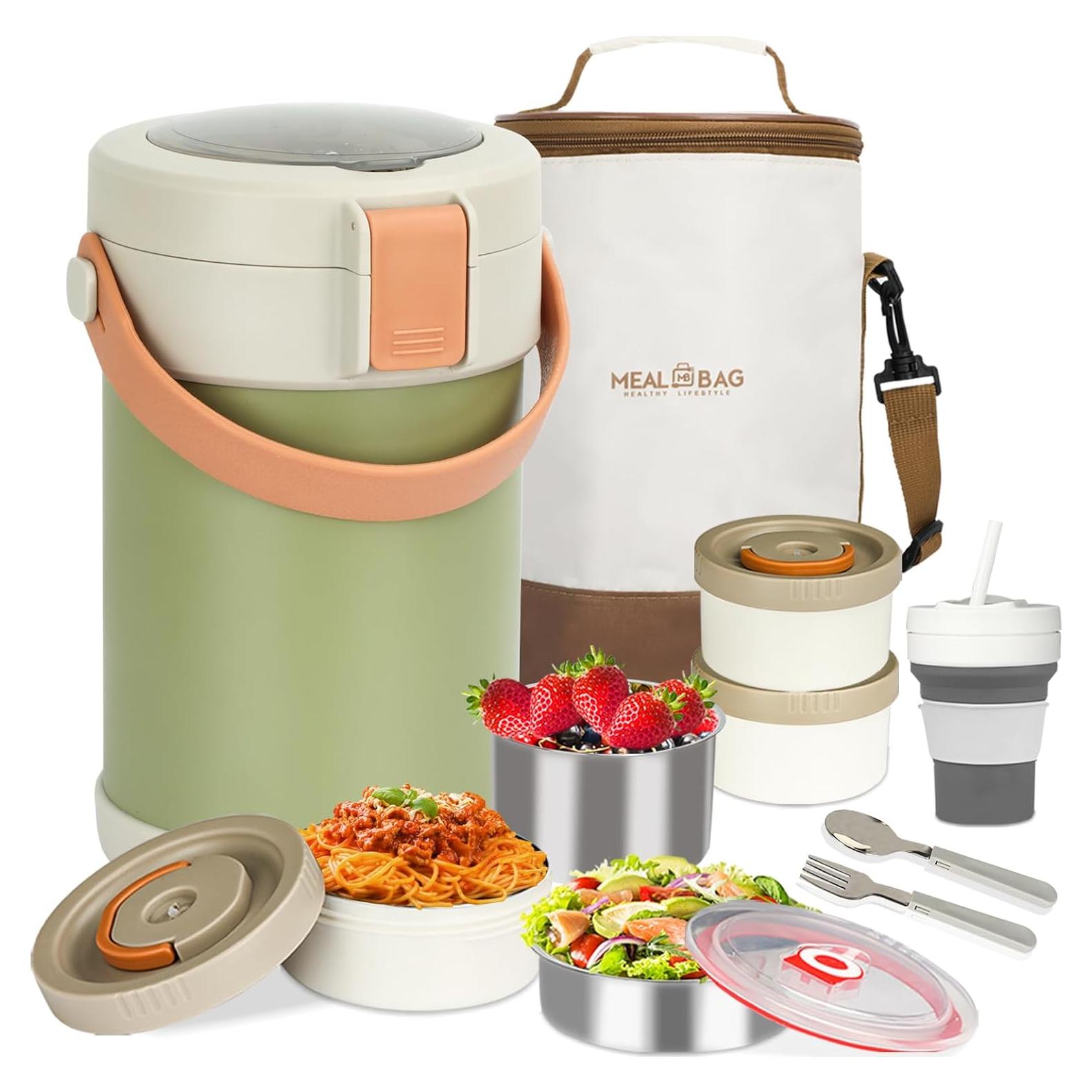 Termo de Comida Caliente GraceKit 2L Acero Inoxidable Verde