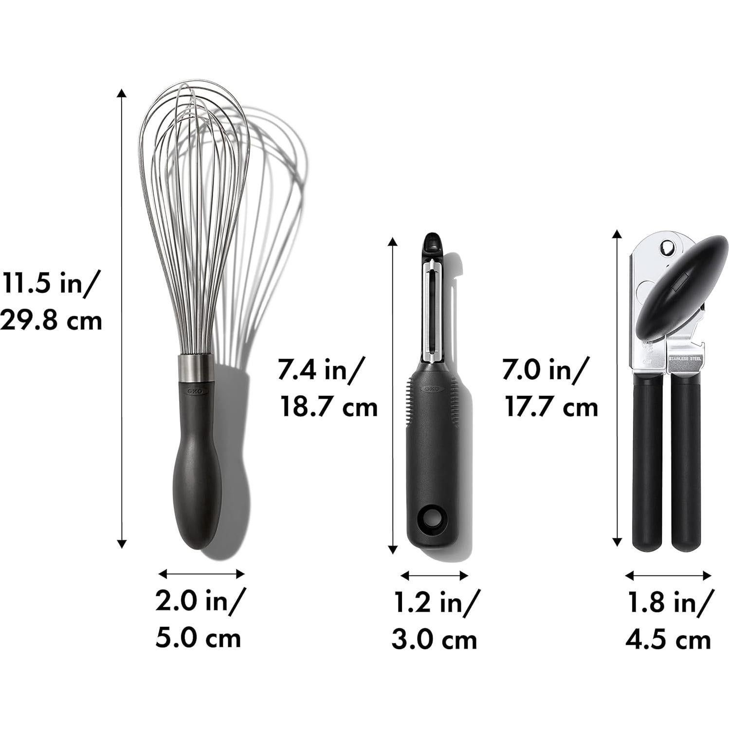 Juego de Utensilios de Cocina OXO Good Grips 3 Piezas Acero Inoxidable