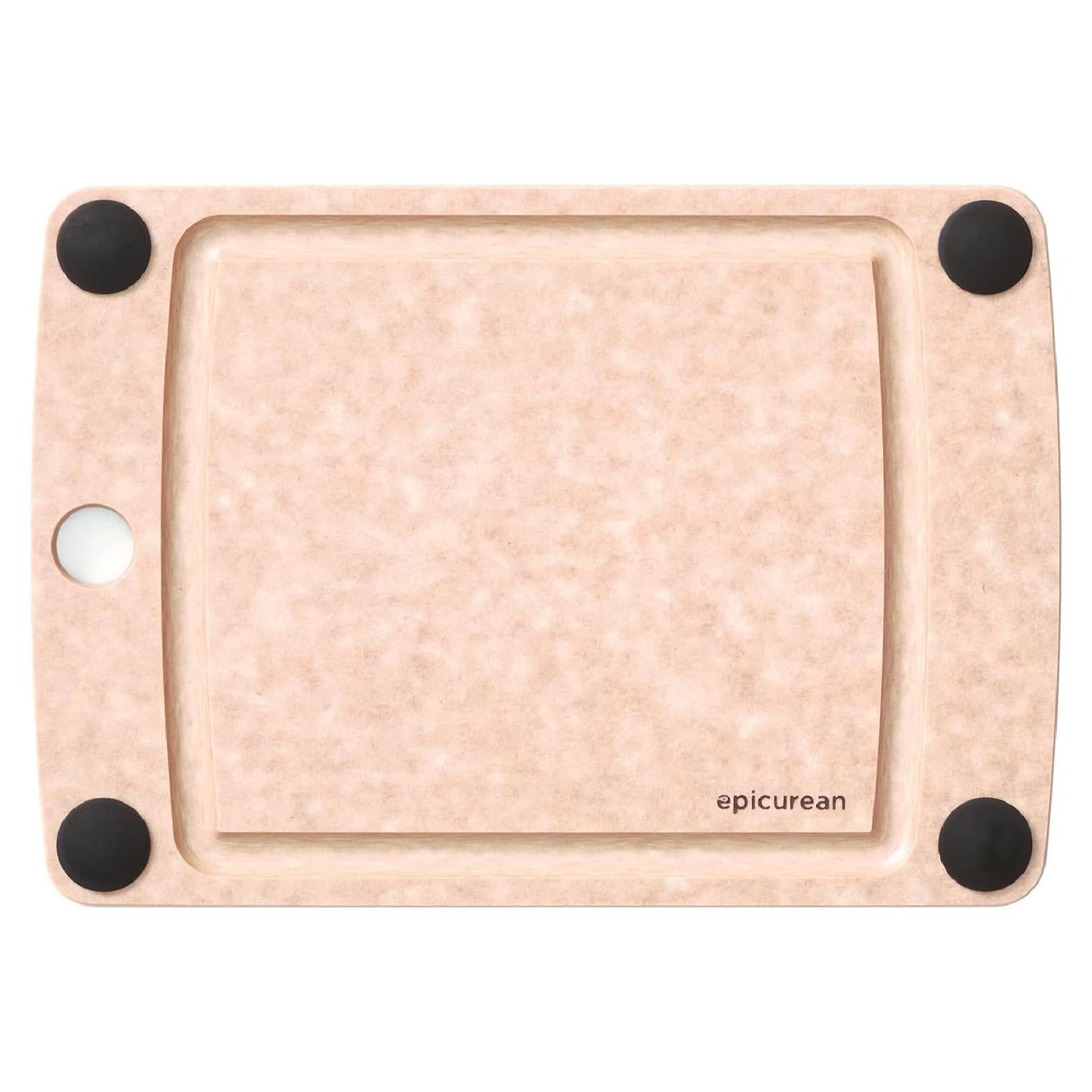 Tabla de Cortar Epicurean 25.4x17.8 cm Antideslizante Natural/Negro