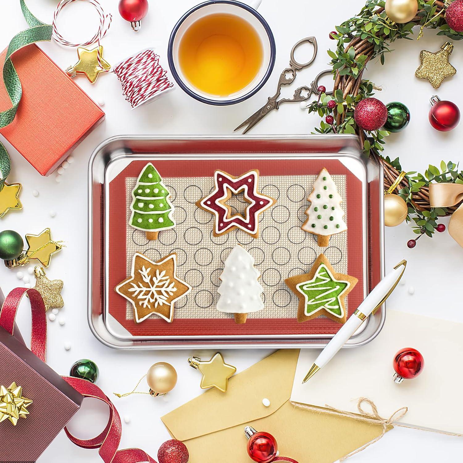 Juego de bandejas para hornear Deedro 4 piezas acero inoxidable