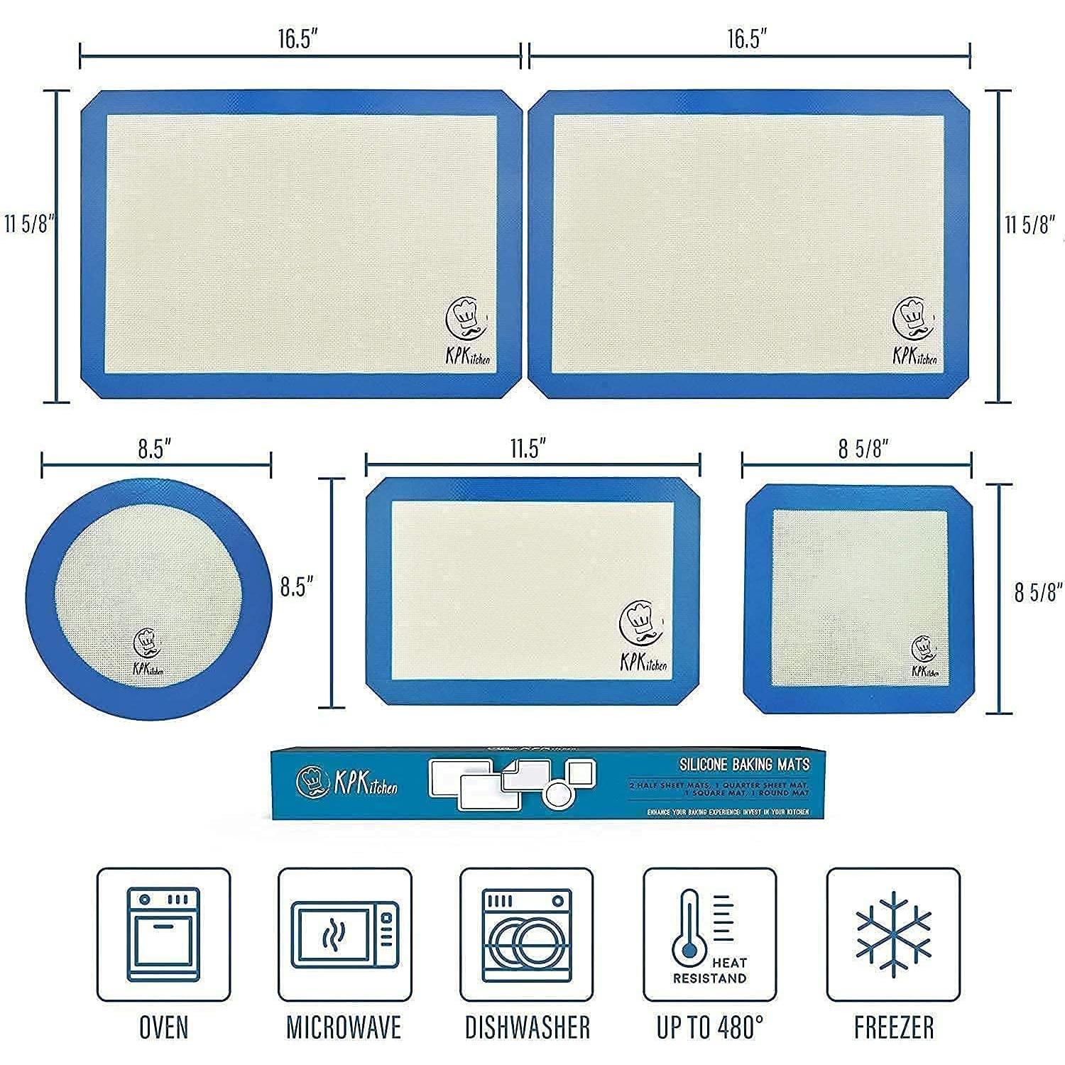 Juego de Tapetes de Silicona KPKitchen Set 5 Piezas Grande