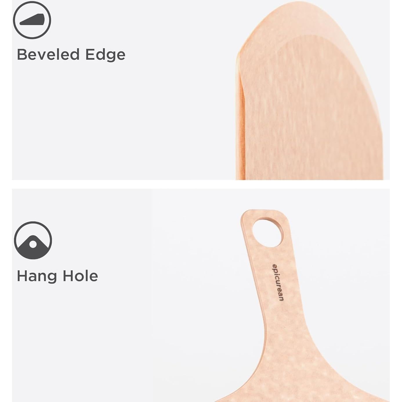 Paleta de Pizza Epicurean 43x25 cm Natural Doble Cara