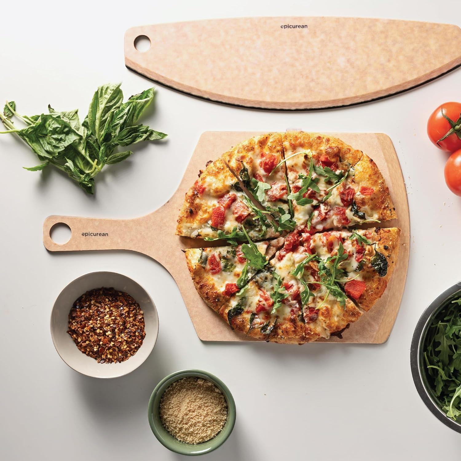 Paleta de Pizza Epicurean 43x25 cm Natural Doble Cara