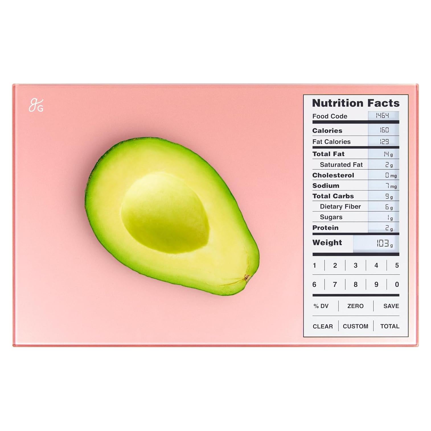 Báscula de Nutrición Greater Goods Rosa Coral 23.66x15.24cm