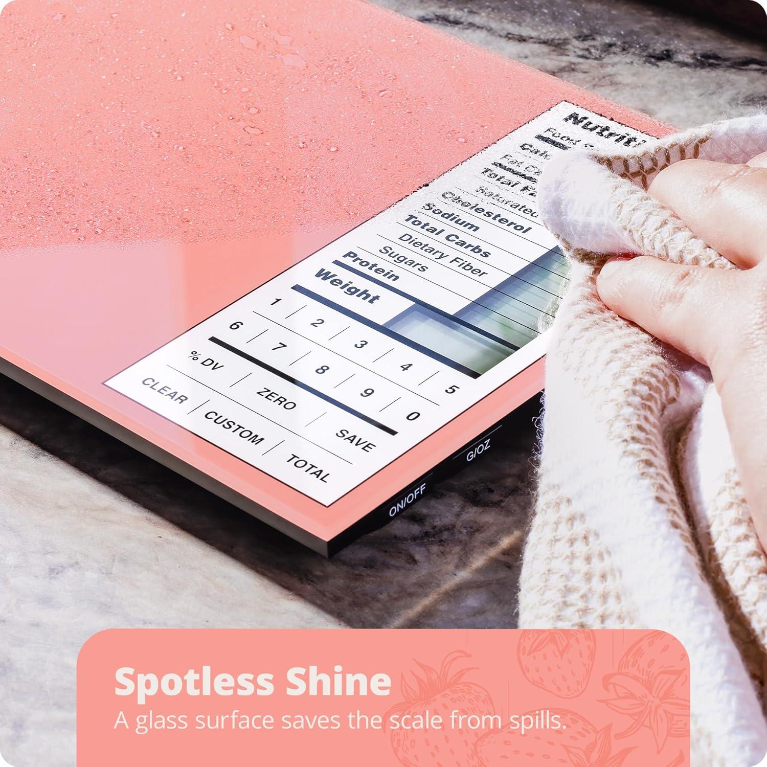 Báscula de Nutrición Greater Goods Rosa Coral 23.66x15.24cm