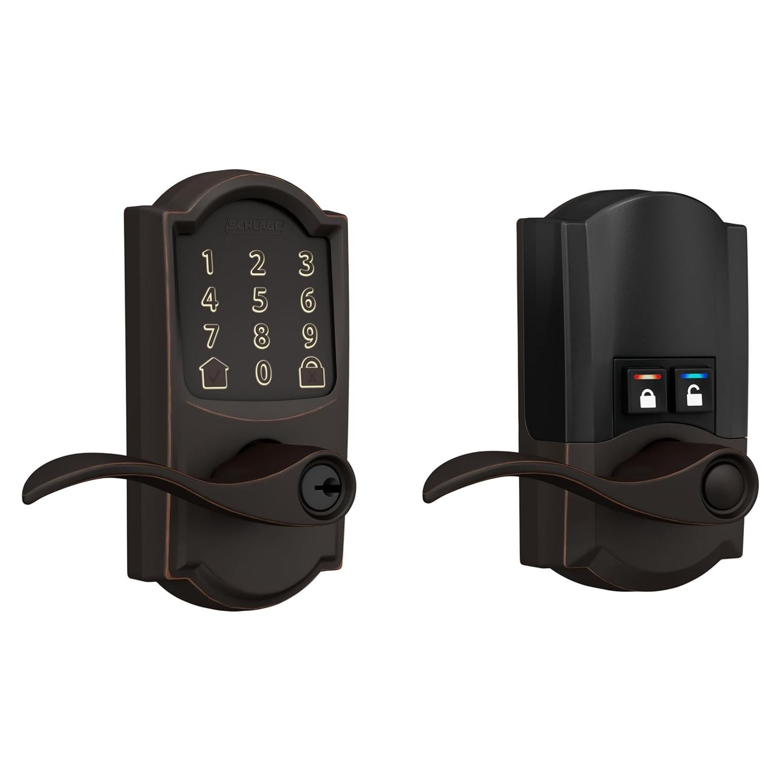 Cerradura Inteligente Schlage Encode WiFi Camelot Bronce
