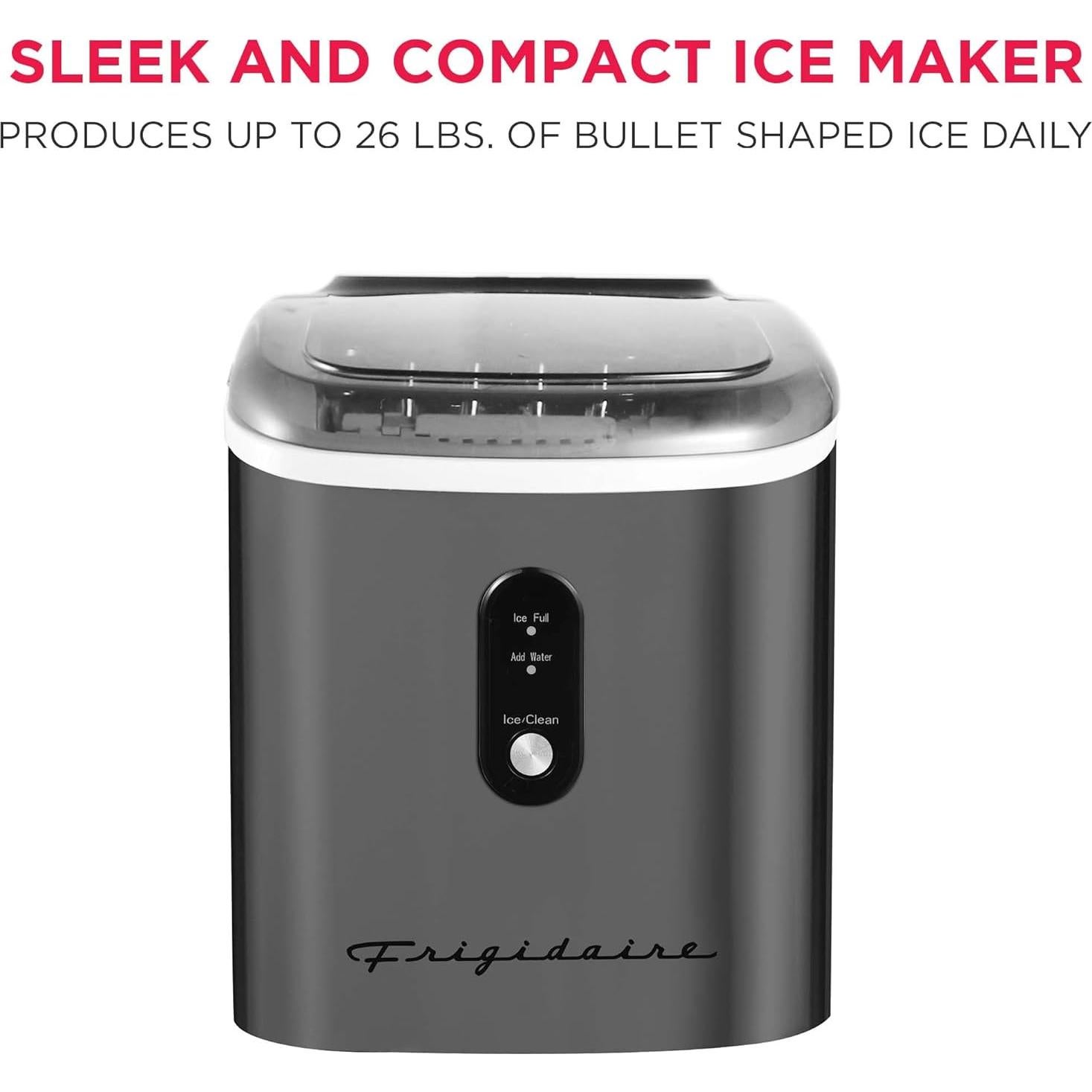 Máquina de Hielo Frigidaire EFIC103 Acero Inoxidable 11.79 kg/día