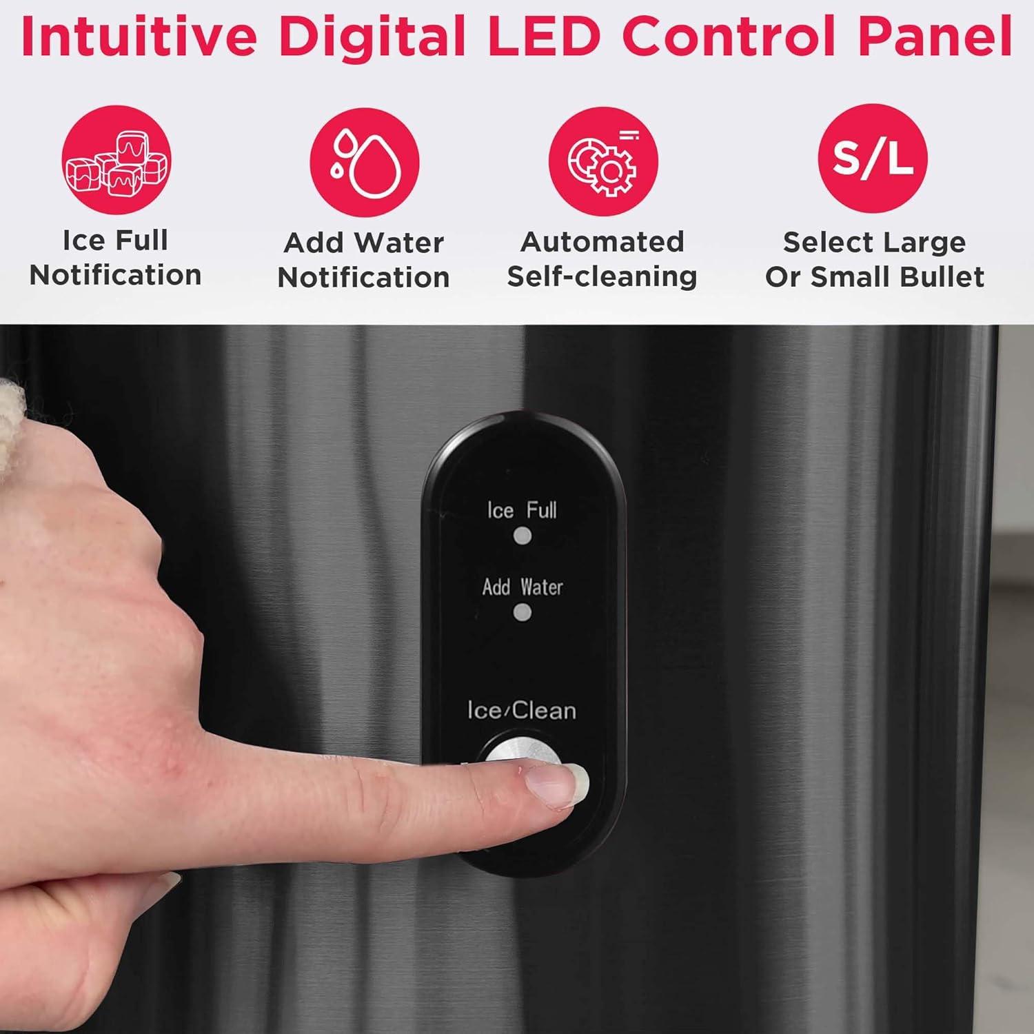 Máquina de Hielo Frigidaire EFIC103 Acero Inoxidable 11.79 kg/día