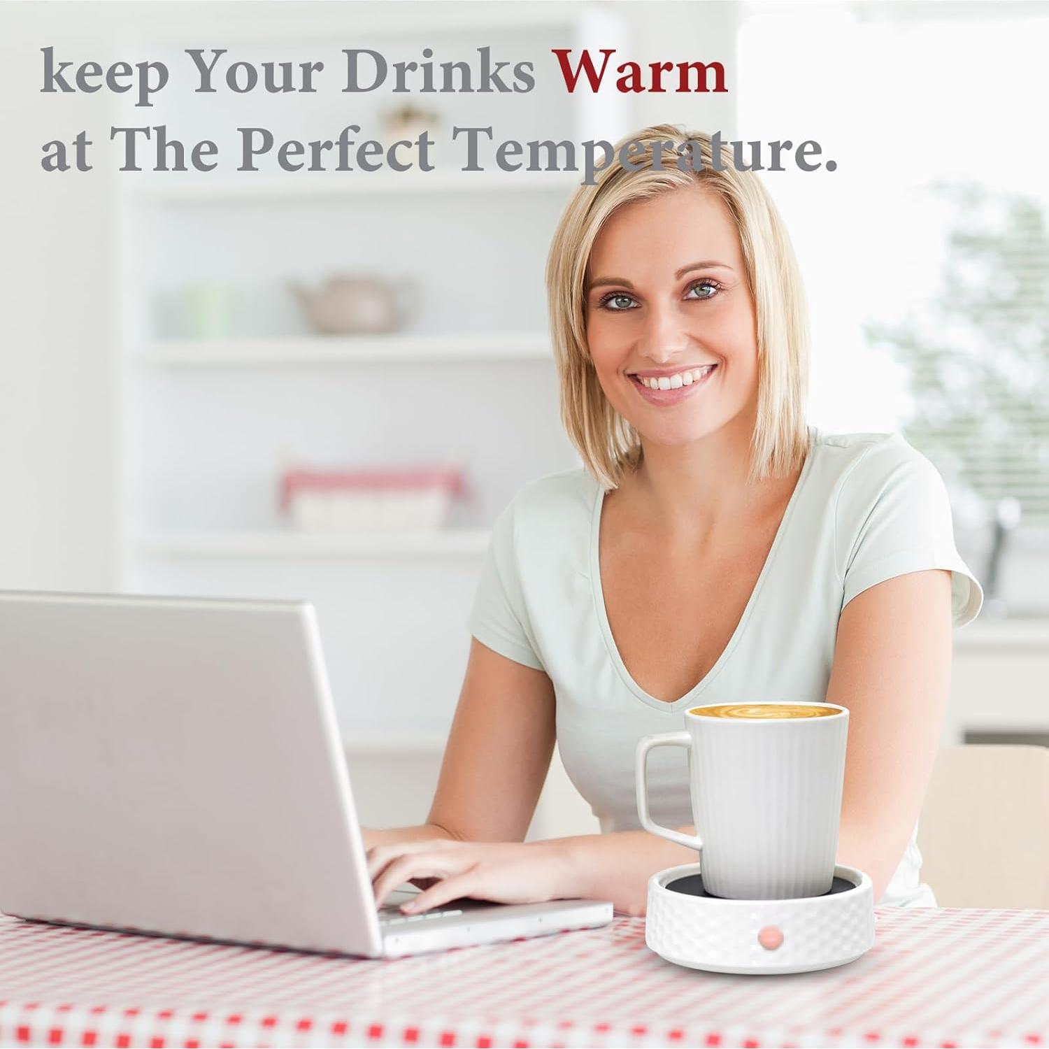 Plato Calentador de Velas Eléctrico Bobolyn Cerámico 2 Piezas