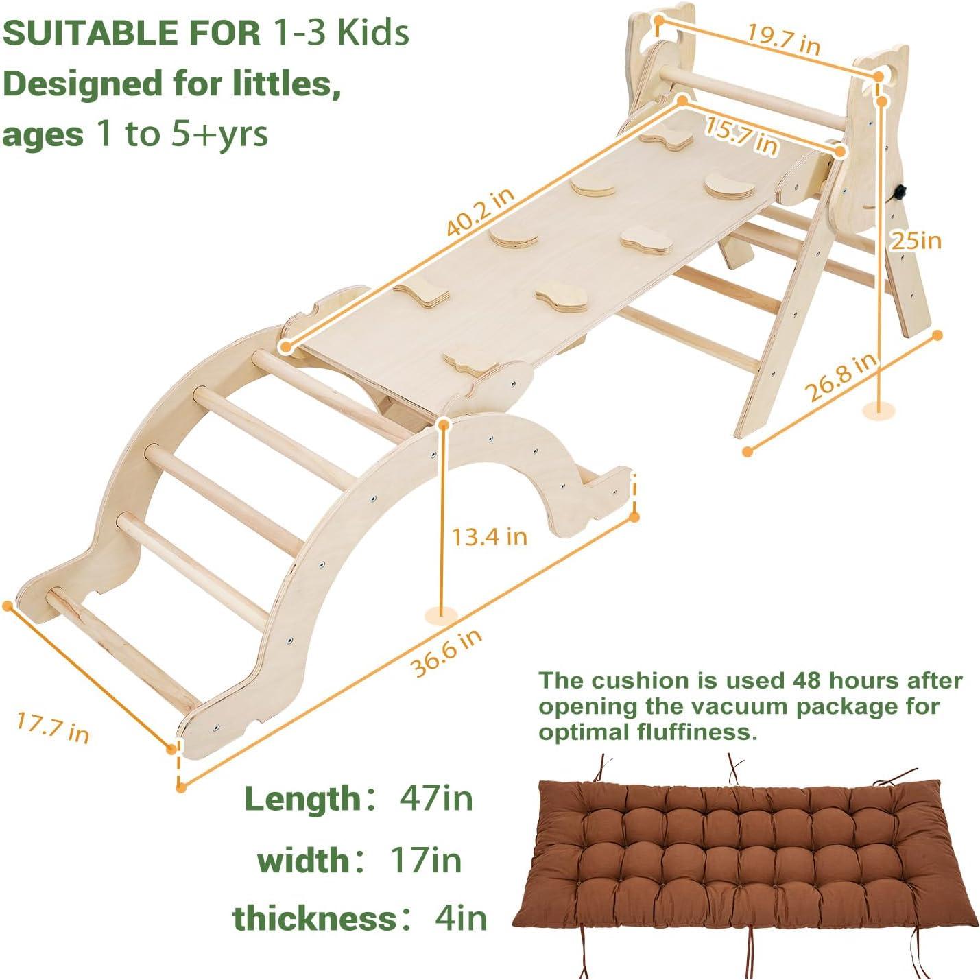 Conjunto de Escalada Pikler INNOPLAY 7-en-1 para Niños 1.5-5 Años