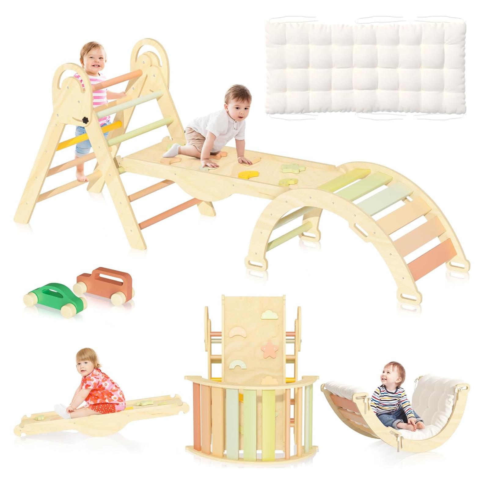 Conjunto Triángulo Pikler investfun para Niños 1-4 Años