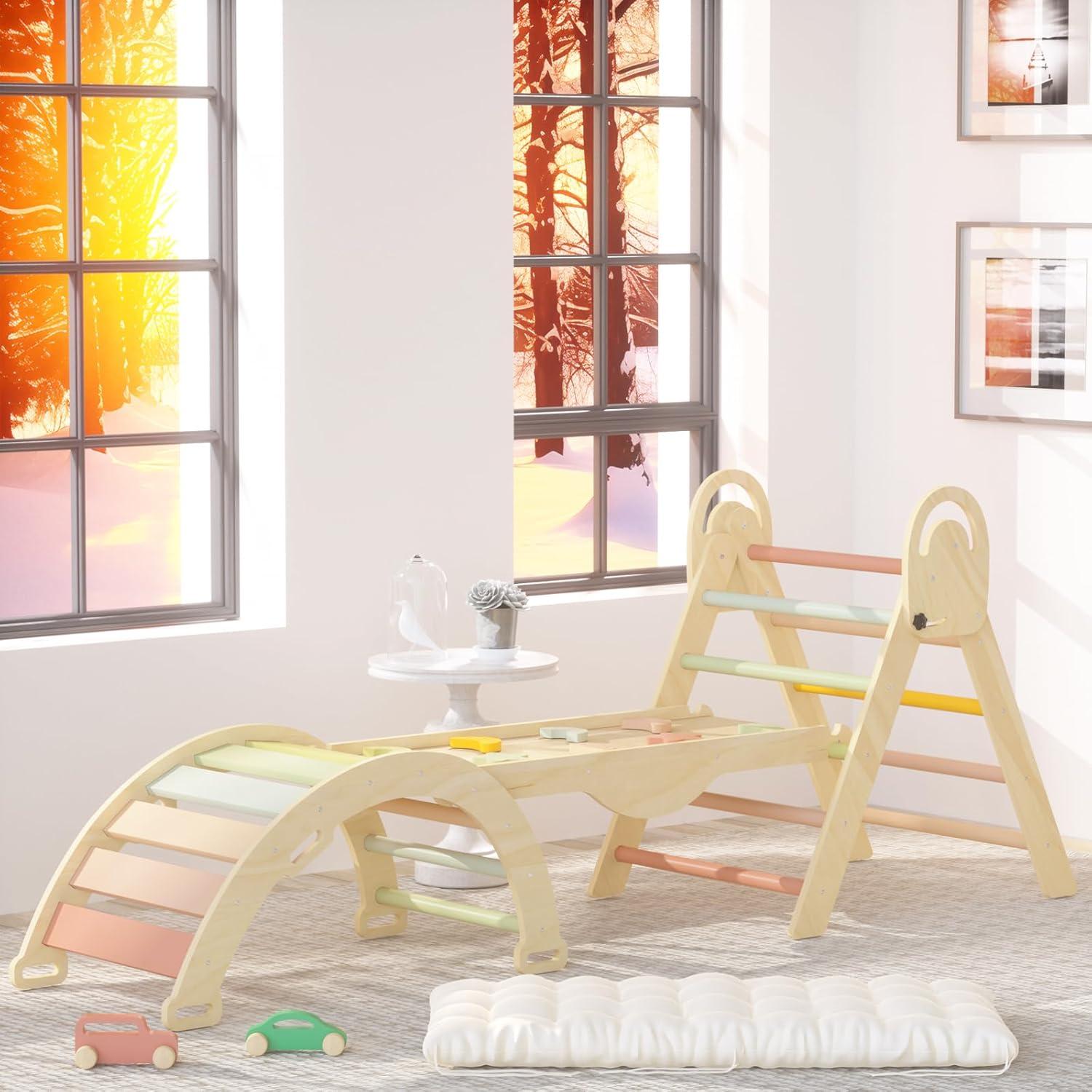 Conjunto Triángulo Pikler investfun para Niños 1-4 Años