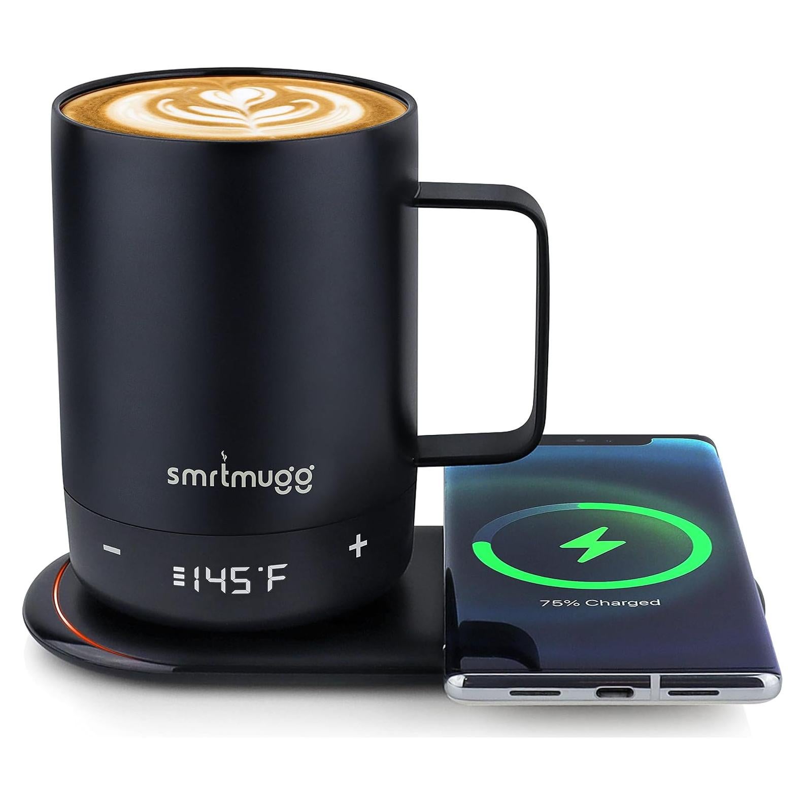 Taza Calentada SmrtMugg CREATE 14 OZ con Carga Inalámbrica