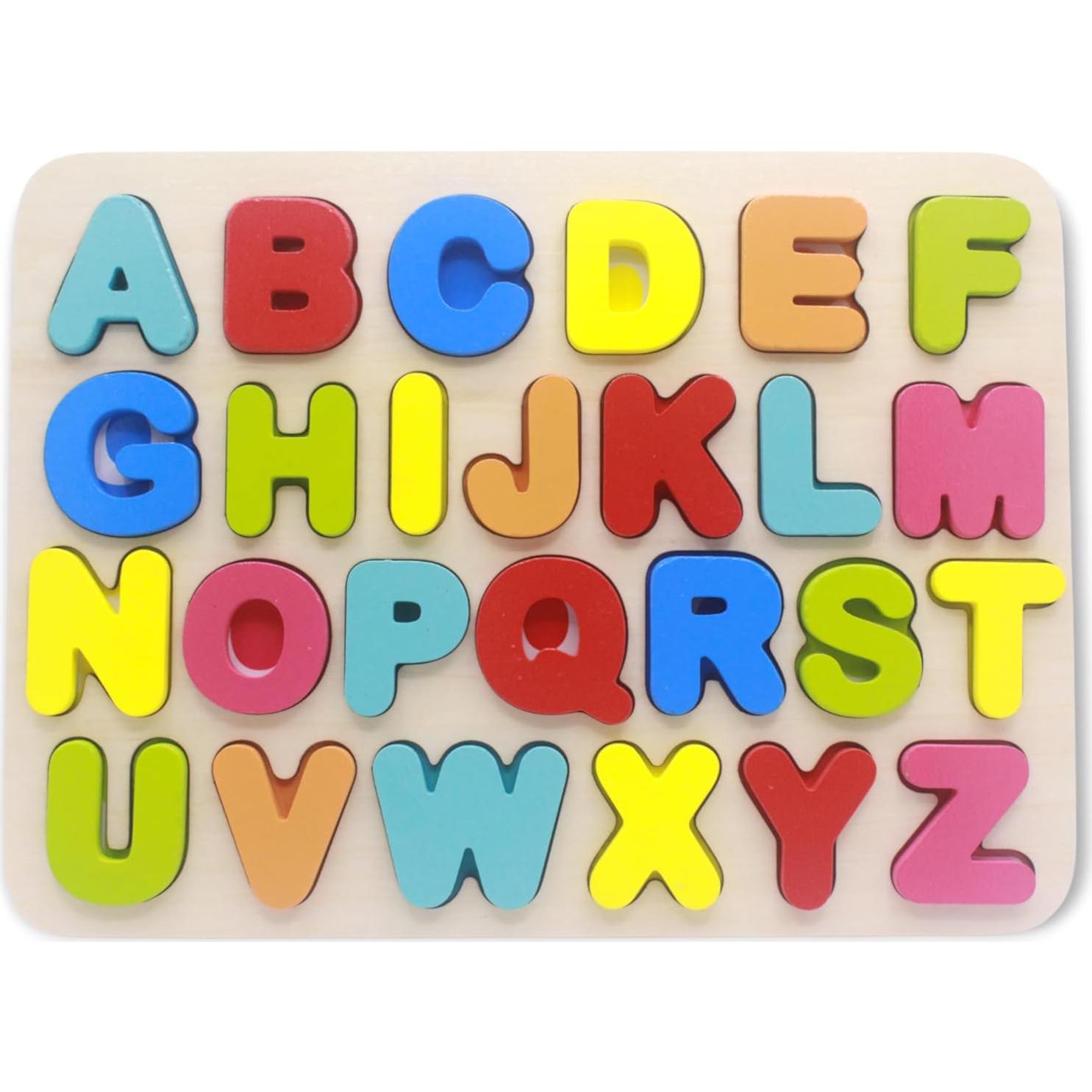 Rompecabezas de Alfabeto de Madera You&Xi para Niños 3-6 Años