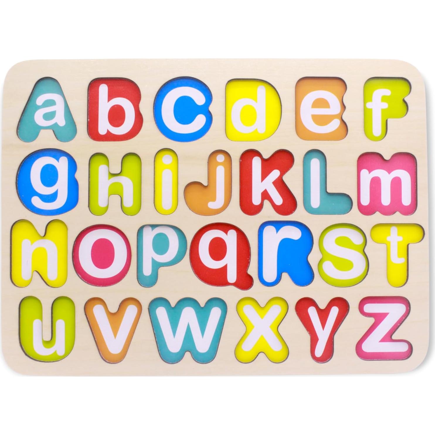 Rompecabezas de Alfabeto de Madera You&Xi para Niños 3-6 Años