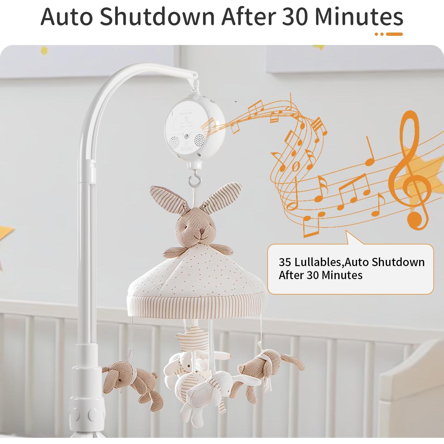 Brazo Móvil para Cuna FEISIKE con Música y Giro 58 cm