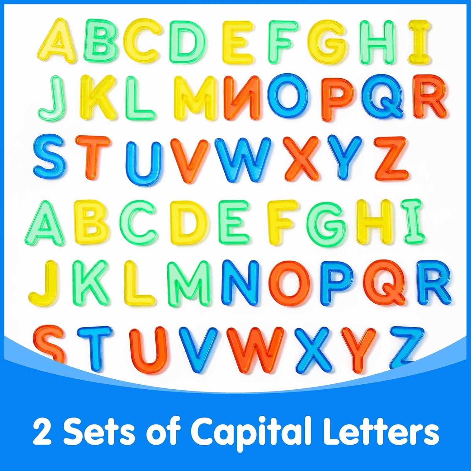 52 Letras Mayúsculas Translúcidas Odoorgames para Mesa de Luz