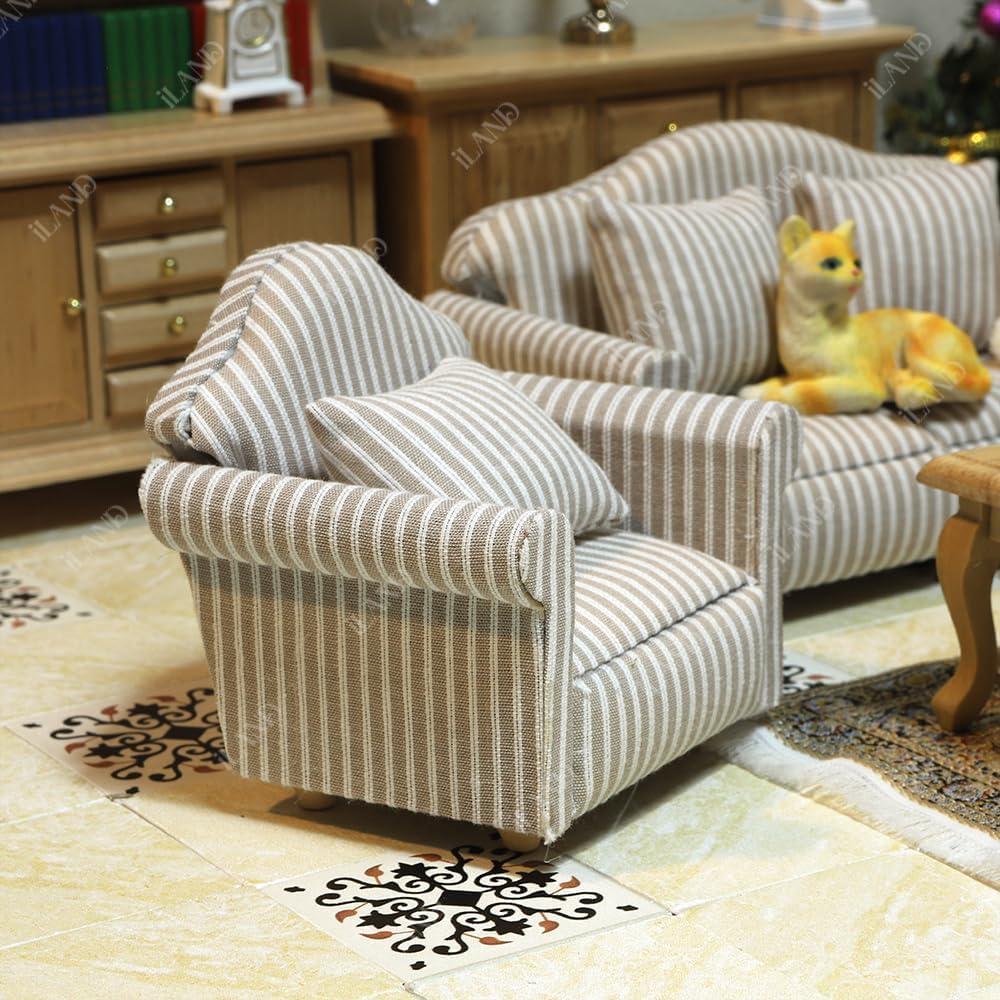 Muebles Clásicos para Casa de Muñecas iLAND 7 Piezas