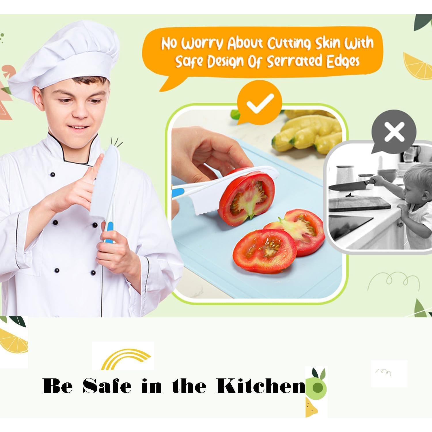 Set de 6 Cuchillos de Cocina para Niños Hartya - Seguro y Libre de BPA