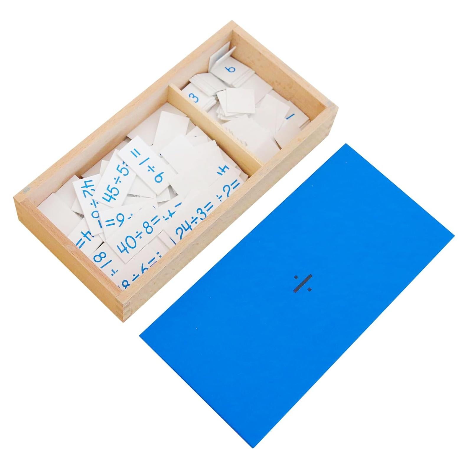 Caja de Ecuaciones de División Montessori MONTESSORI OUTLET 164 Piezas