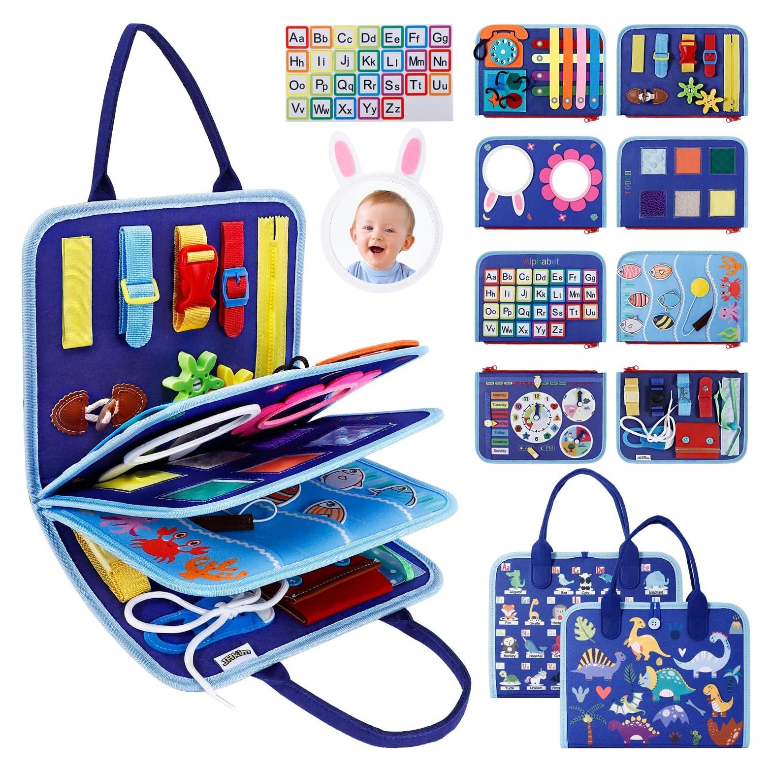 Tablero Ocupado Montessori JHkim 35.5x27.9cm Azul