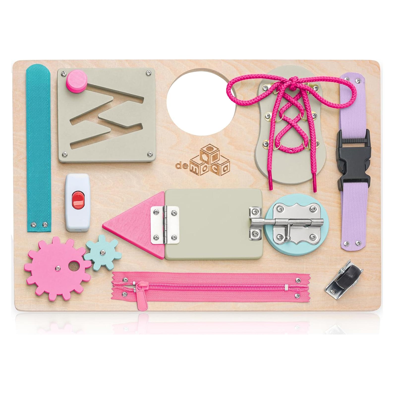 Tablero Ocupado Montessori deMoca 38x28cm para Niños 1-3 Años