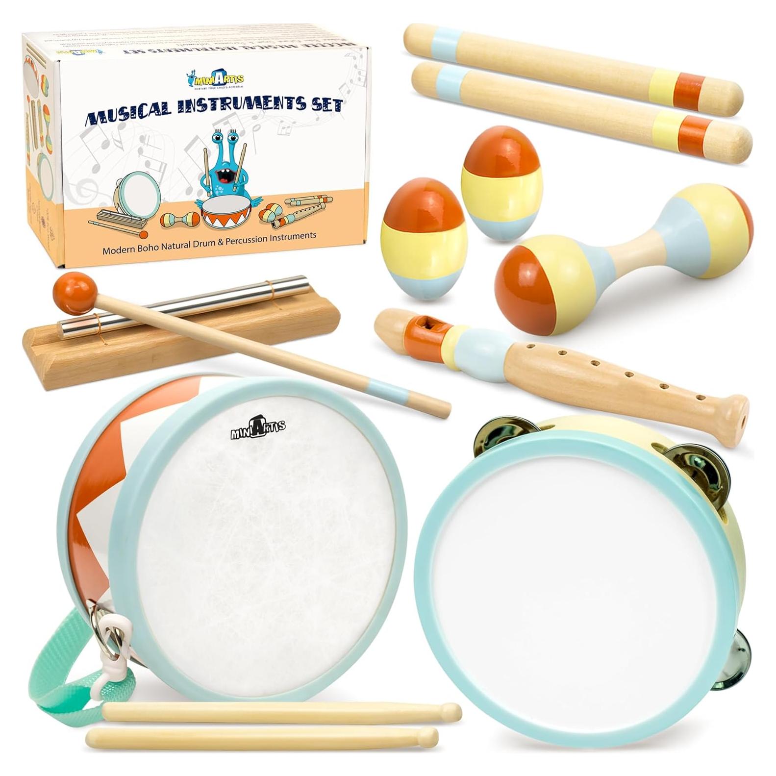Conjunto Musical Montessori MiniArtis para Niños 1-3 Años