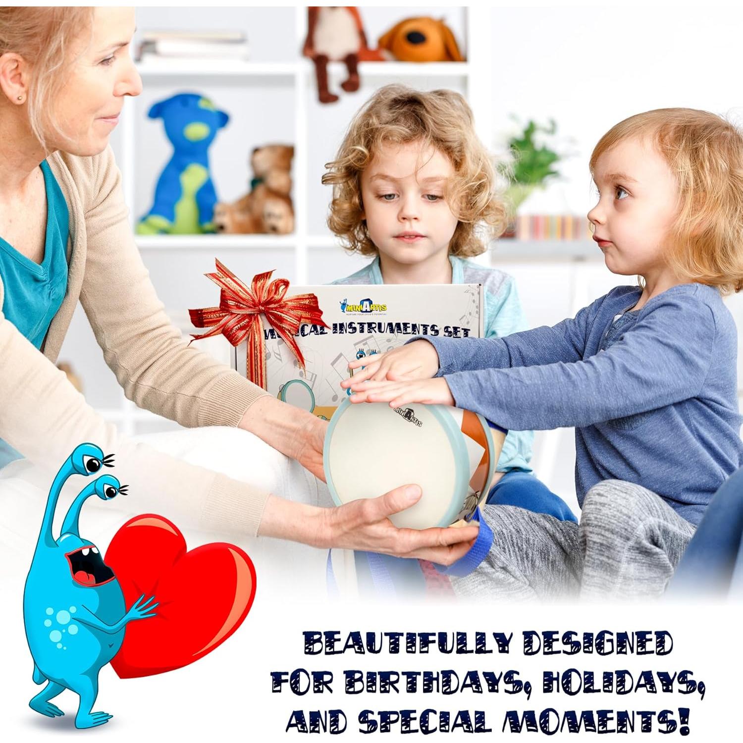 Conjunto Musical Montessori MiniArtis para Niños 1-3 Años