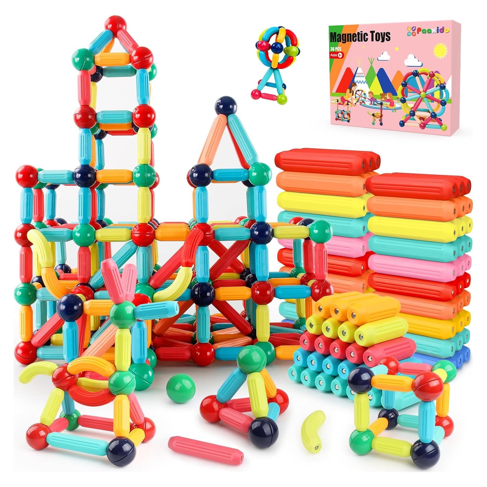 Bloques Magnéticos Paaxido 36 Piezas Juguete Educativo STEM
