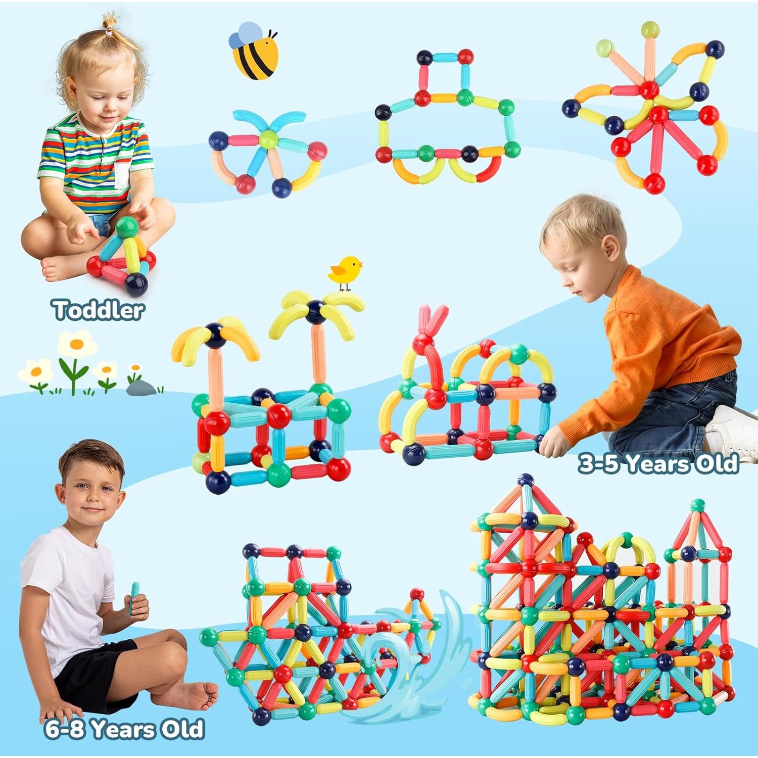 Bloques Magnéticos Paaxido 36 Piezas Juguete Educativo STEM