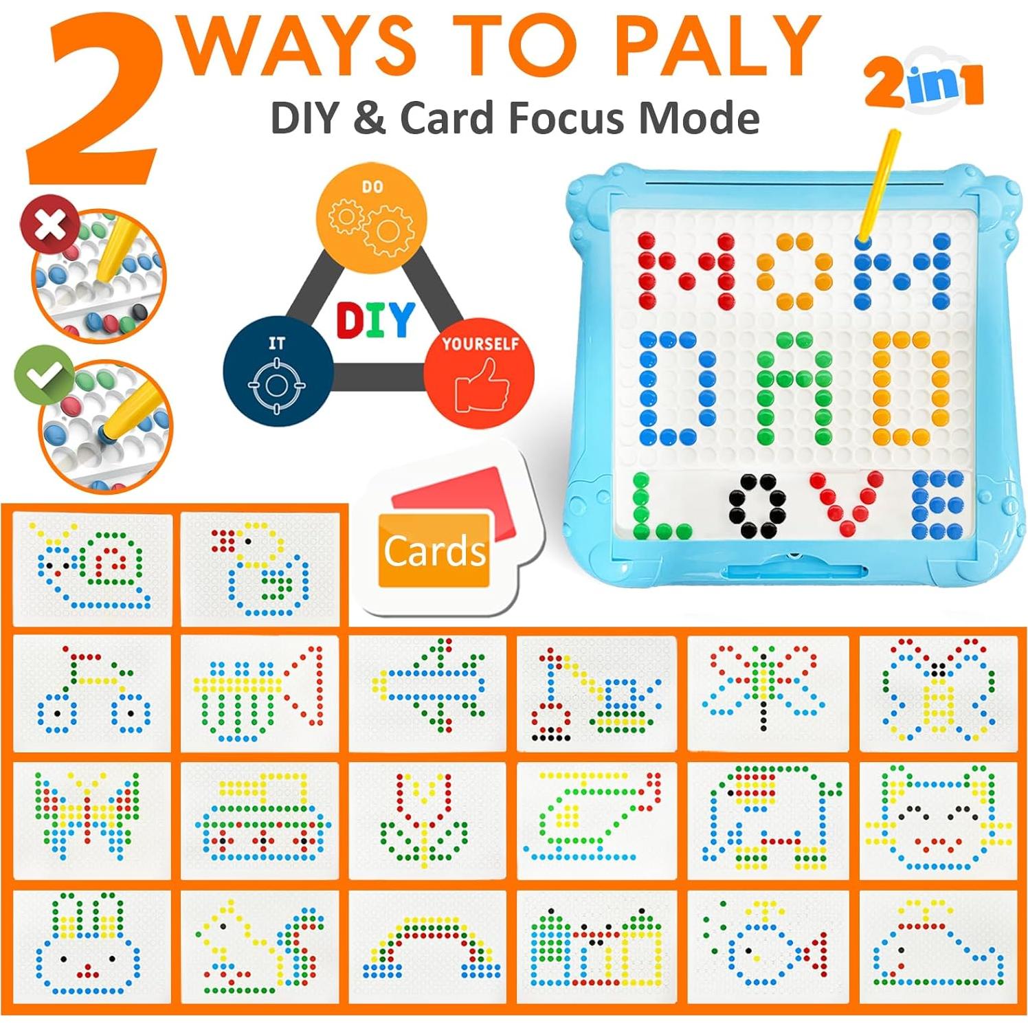 Aikmi Laberinto Magnético 2 en 1 Pizarra Educativa Azul