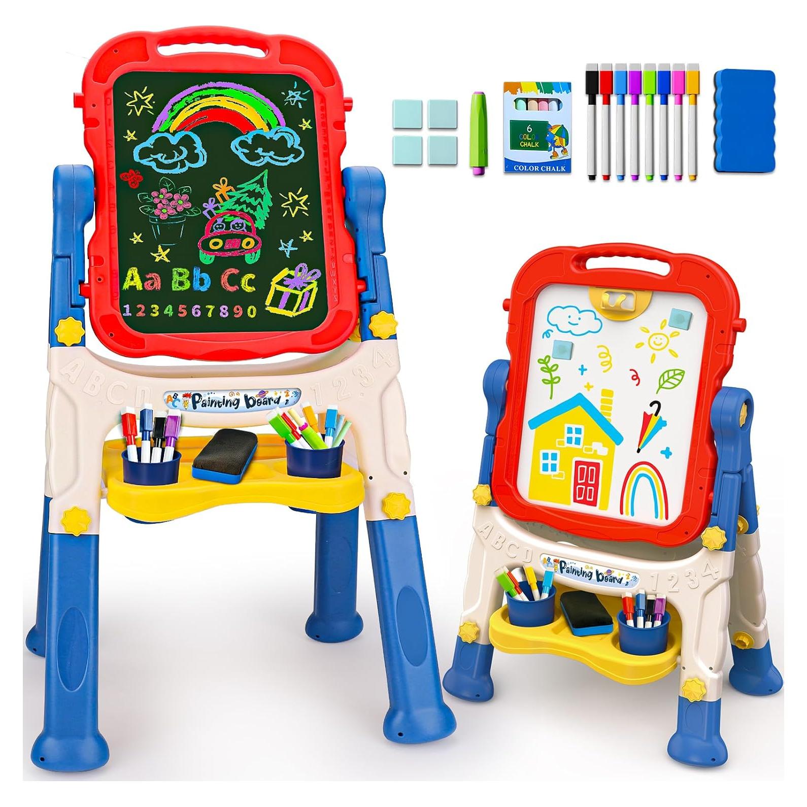 Caballete Doble Cara Basytodio para Niños 2-4 Años Ajustable