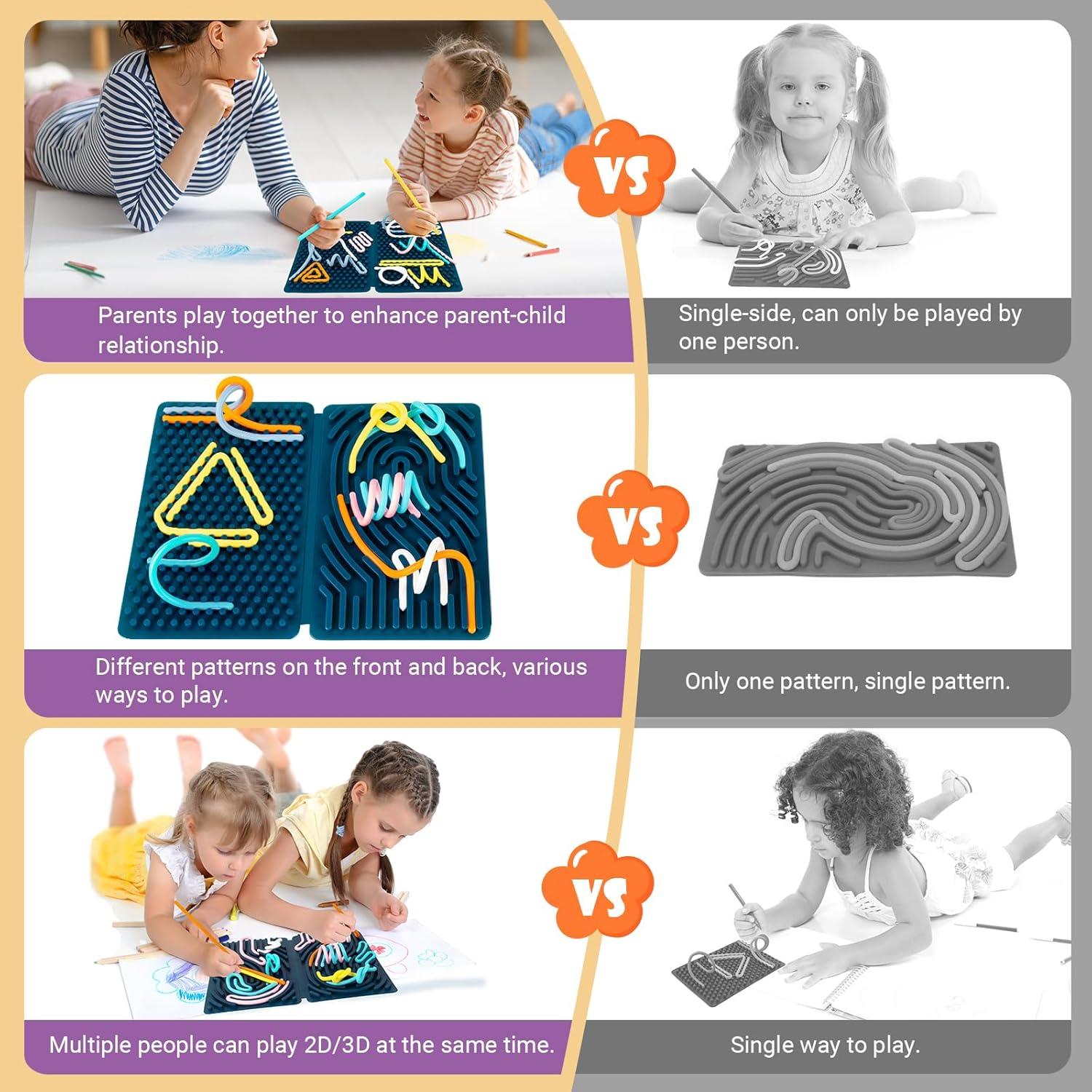 Tablero de Actividad Sensorial ODCPN 4 Lados Silicona 22x17cm