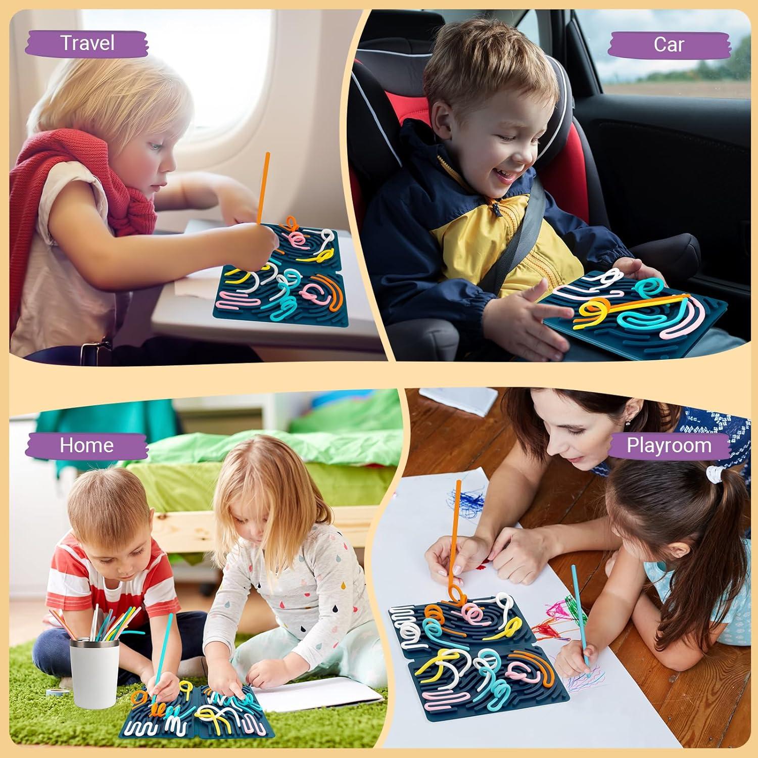 Tablero de Actividad Sensorial ODCPN 4 Lados Silicona 22x17cm