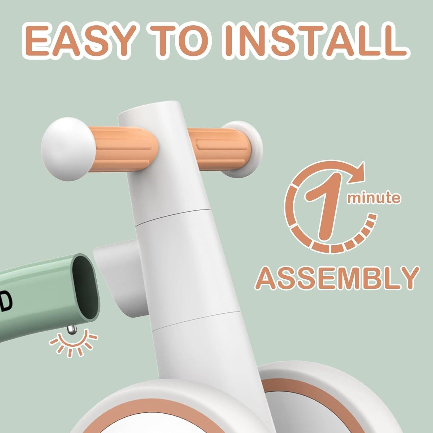 Bicicleta de Equilibrio SEREED Verde para Bebés 12-24 Meses