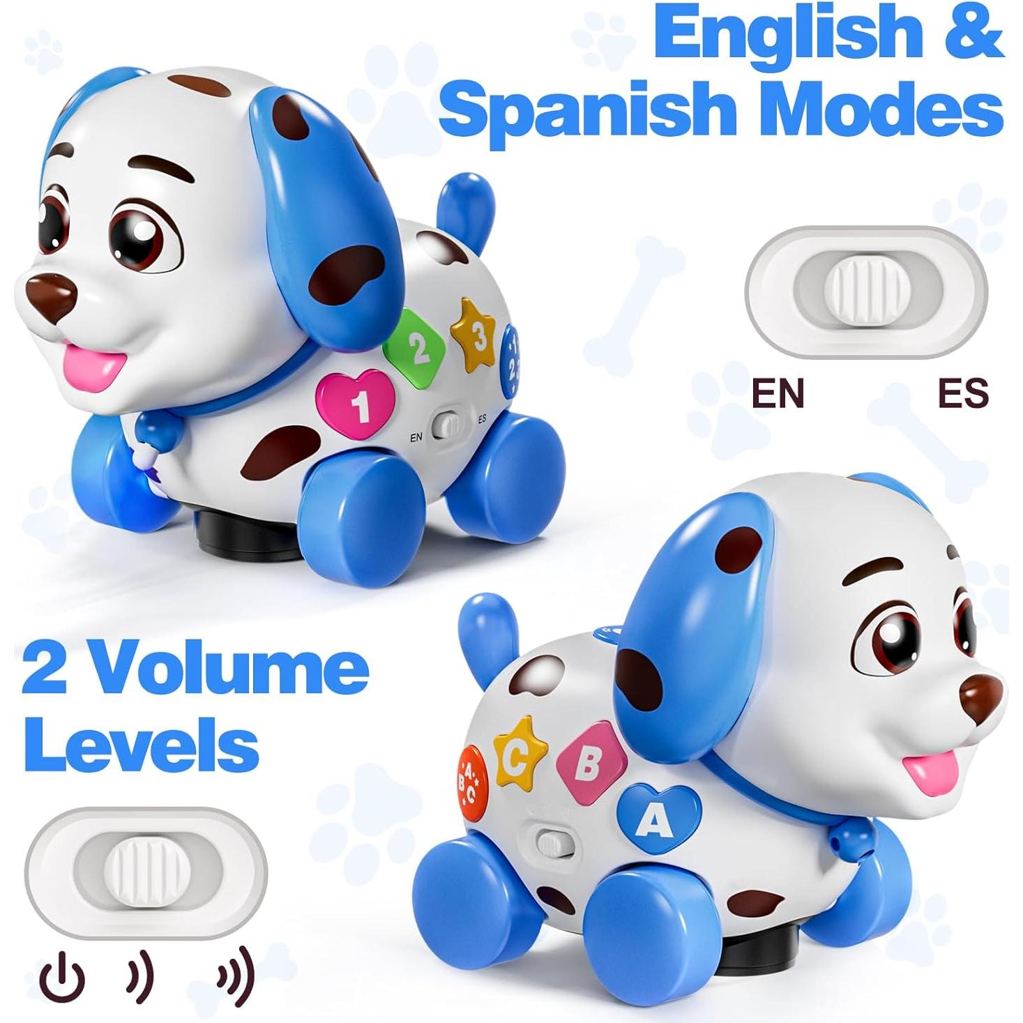 Juguete Musical Cachorro BQU 3 en 1 para Bebés 6-18 Meses