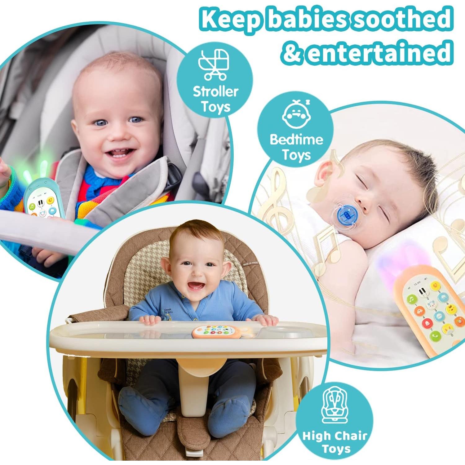 Teléfono Juguete Interactivo Richgv para Bebés 6-12 Meses