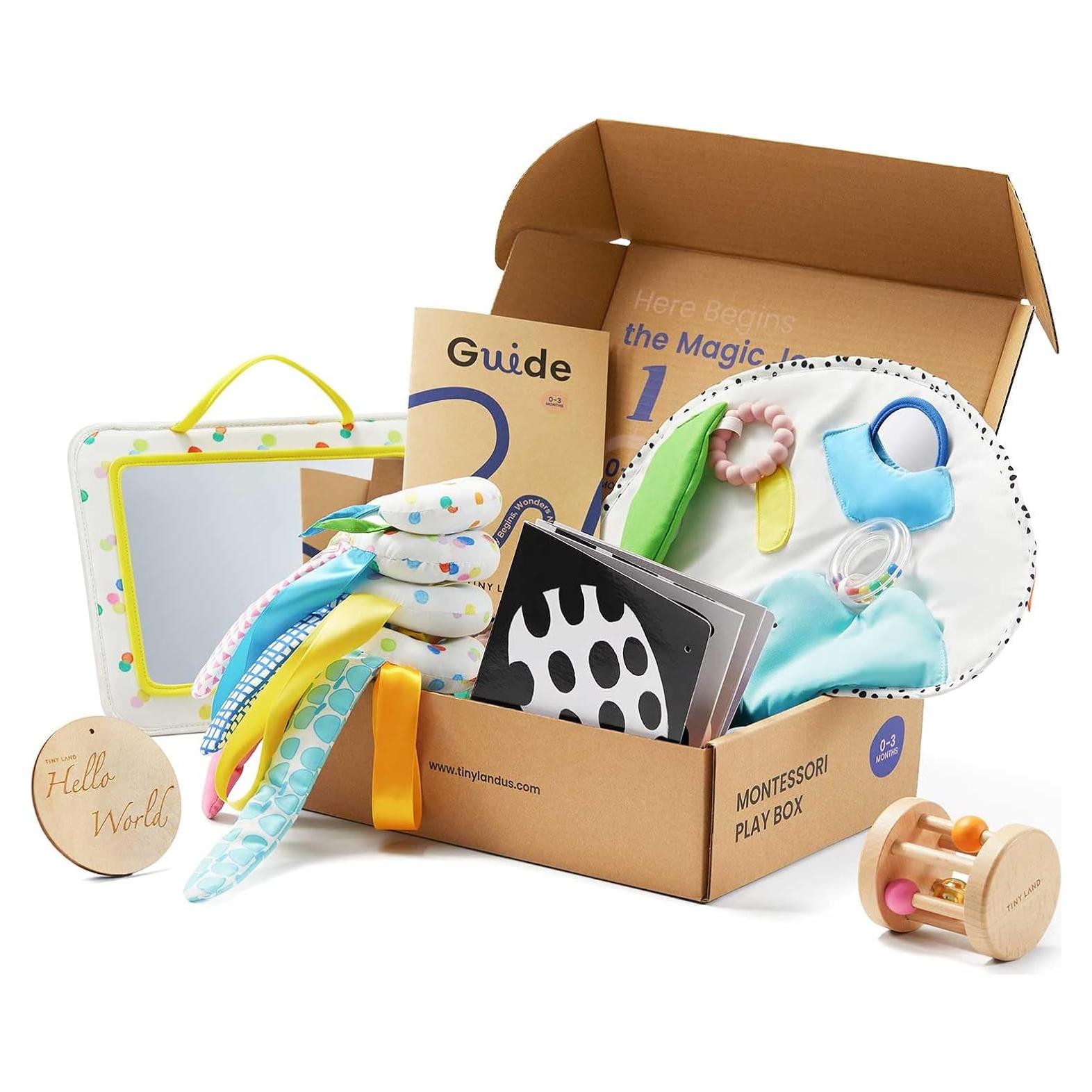 Juego de Juguetes Montessori Tiny Land 0-3 Meses 5-en-1