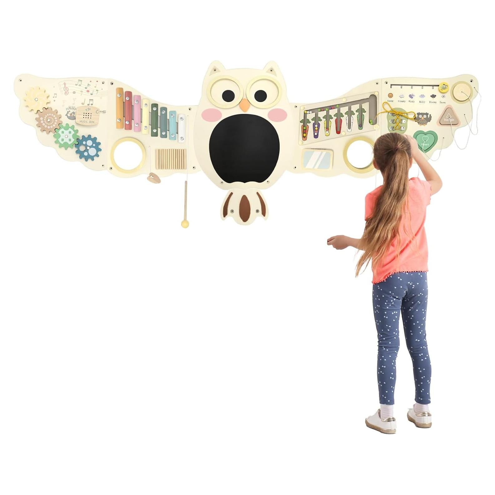 Panel de Pared Sensorial Montessori Baotree 141.5x49cm