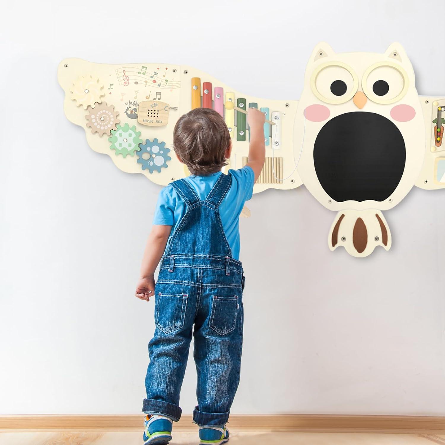 Panel de Pared Sensorial Montessori Baotree 141.5x49cm