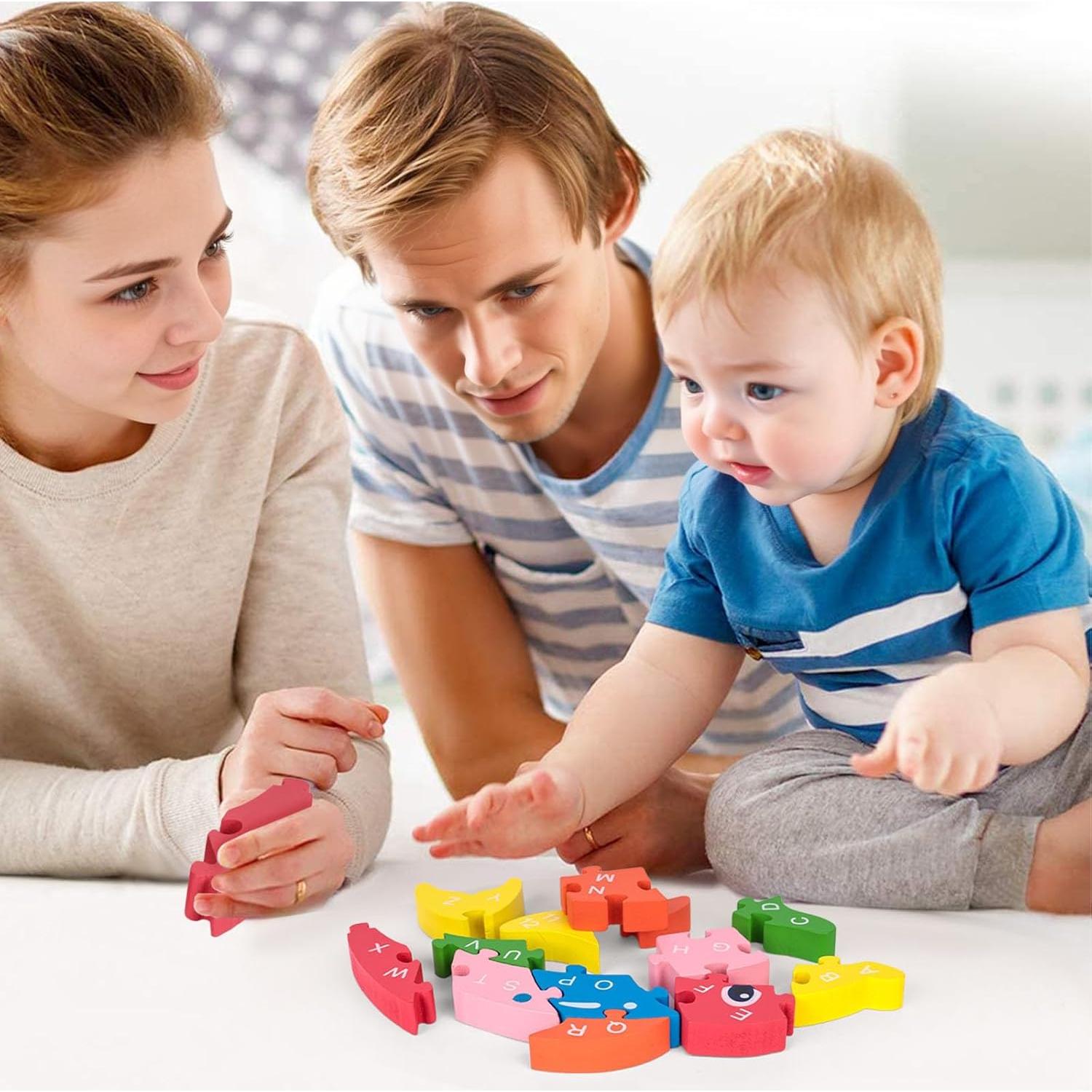 Rompecabezas de Madera LOVESTOWN Delfín Educativo 26 PCS