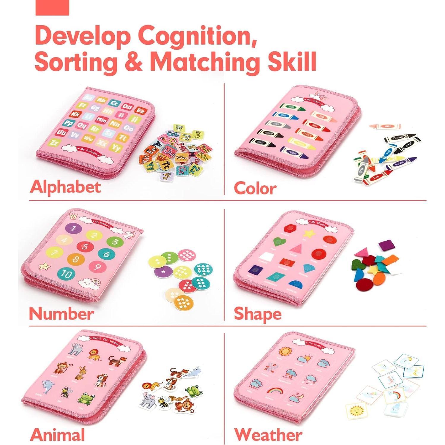 Tablero Ocupado Montessori Hahaland 8 Páginas para Niños