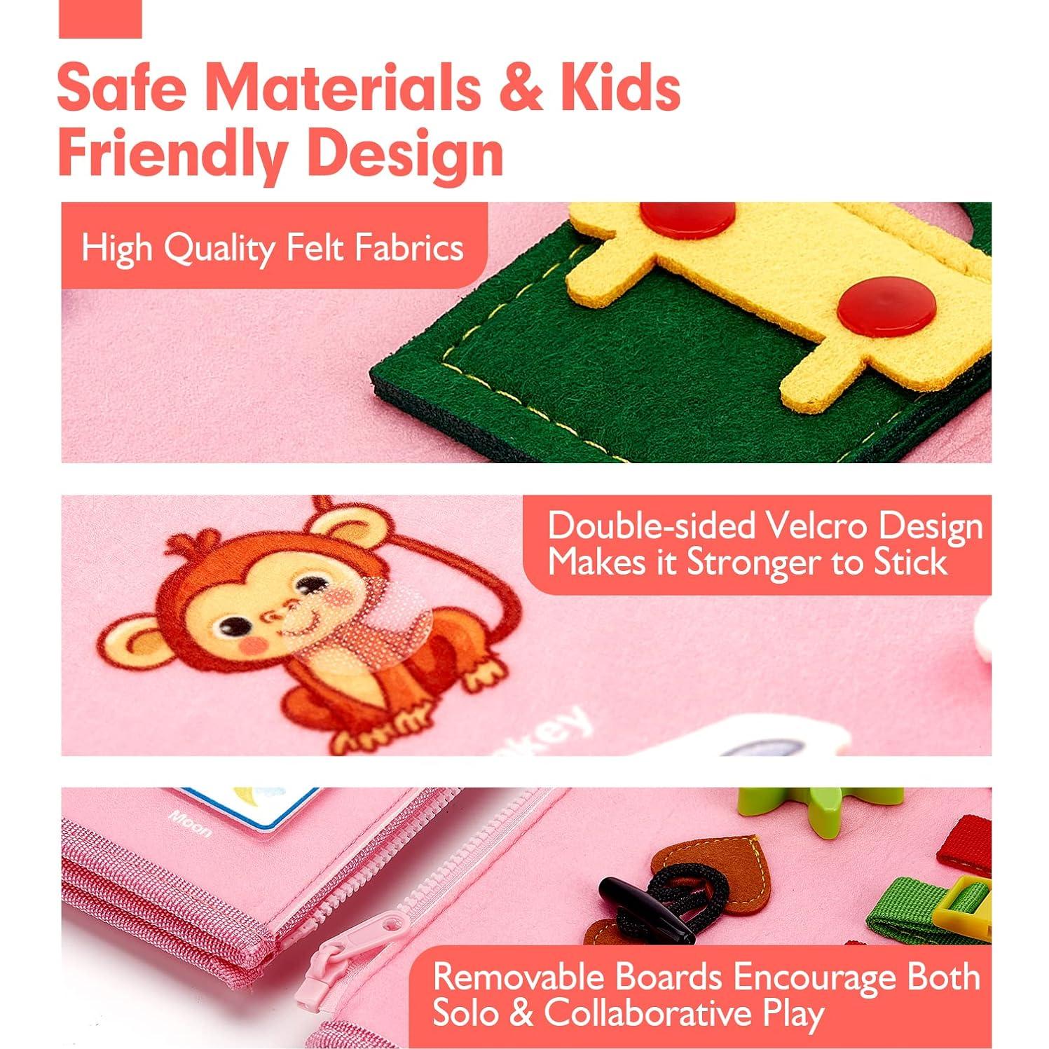 Tablero Ocupado Montessori Hahaland 8 Páginas para Niños