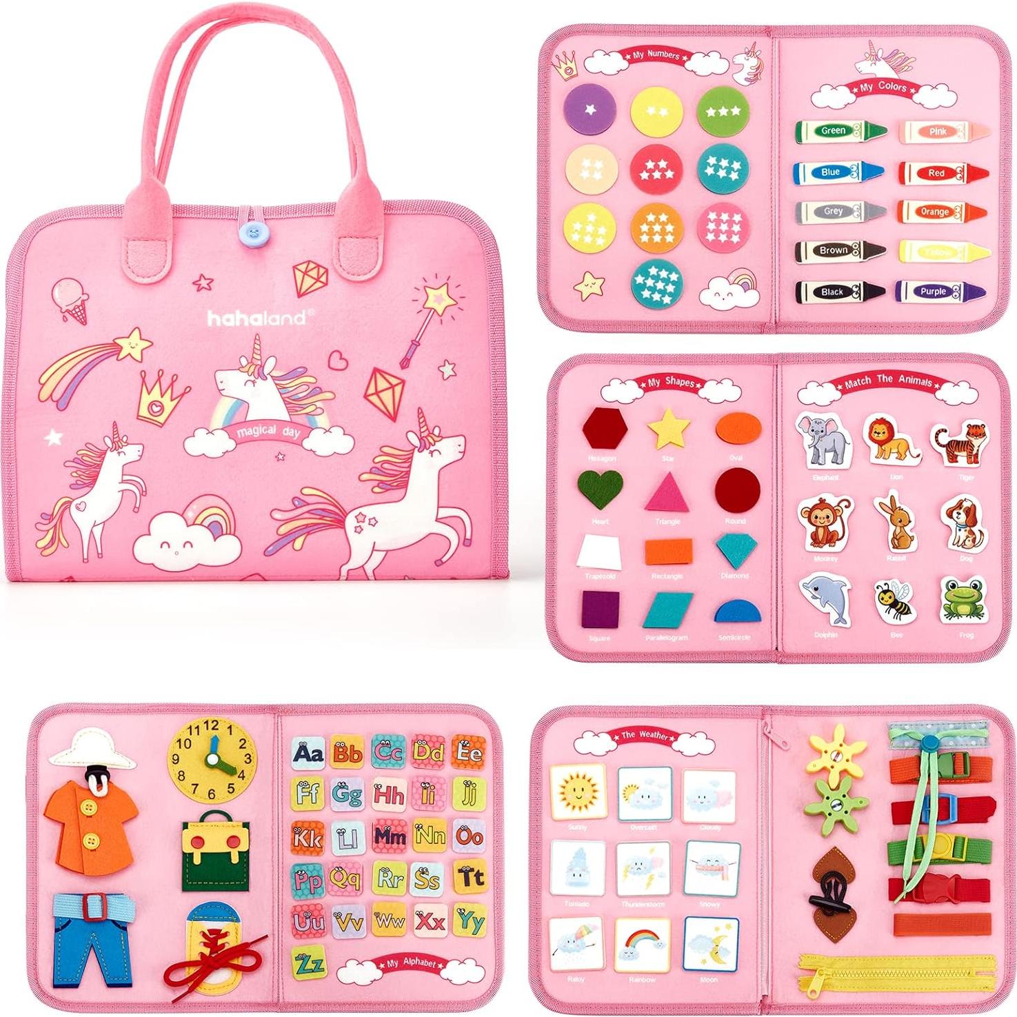 Tablero Ocupado Montessori Hahaland 8 Páginas para Niños