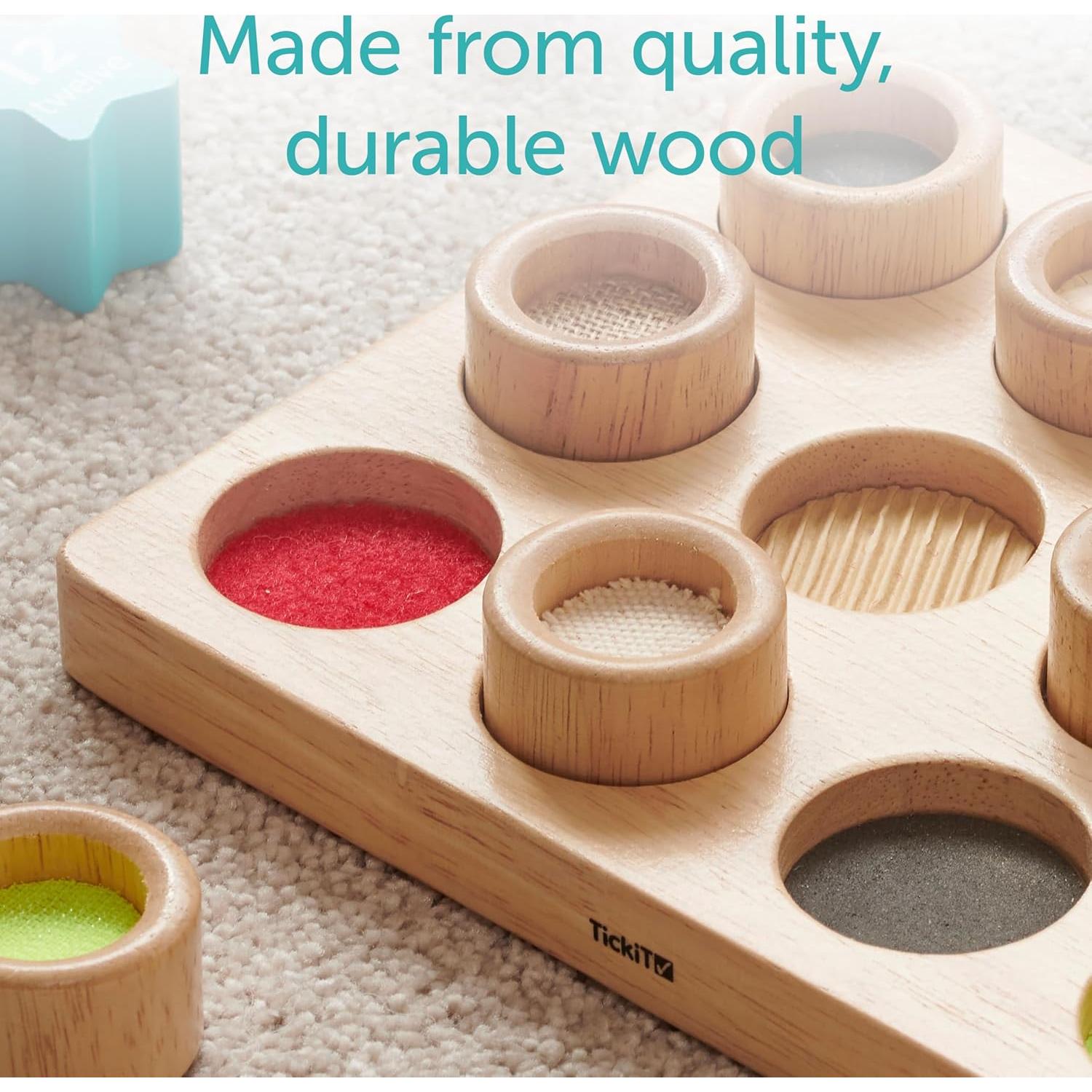 Tablero Sensorial Táctil TickiT - 12 Texturas para Niños