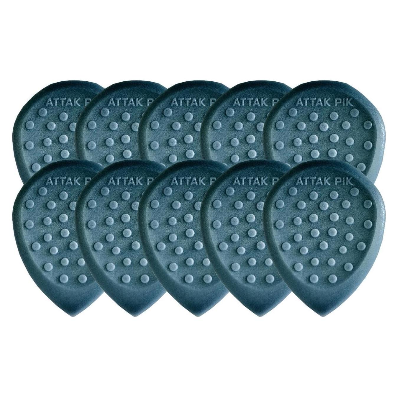 Púas de Guitarra Acoustik Attak STEALTH III - Cobalto, Paquete de 10