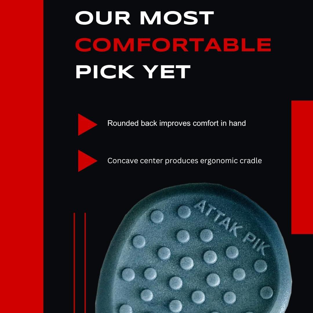 Púas de Guitarra Acoustik Attak STEALTH III - Cobalto, Paquete de 10