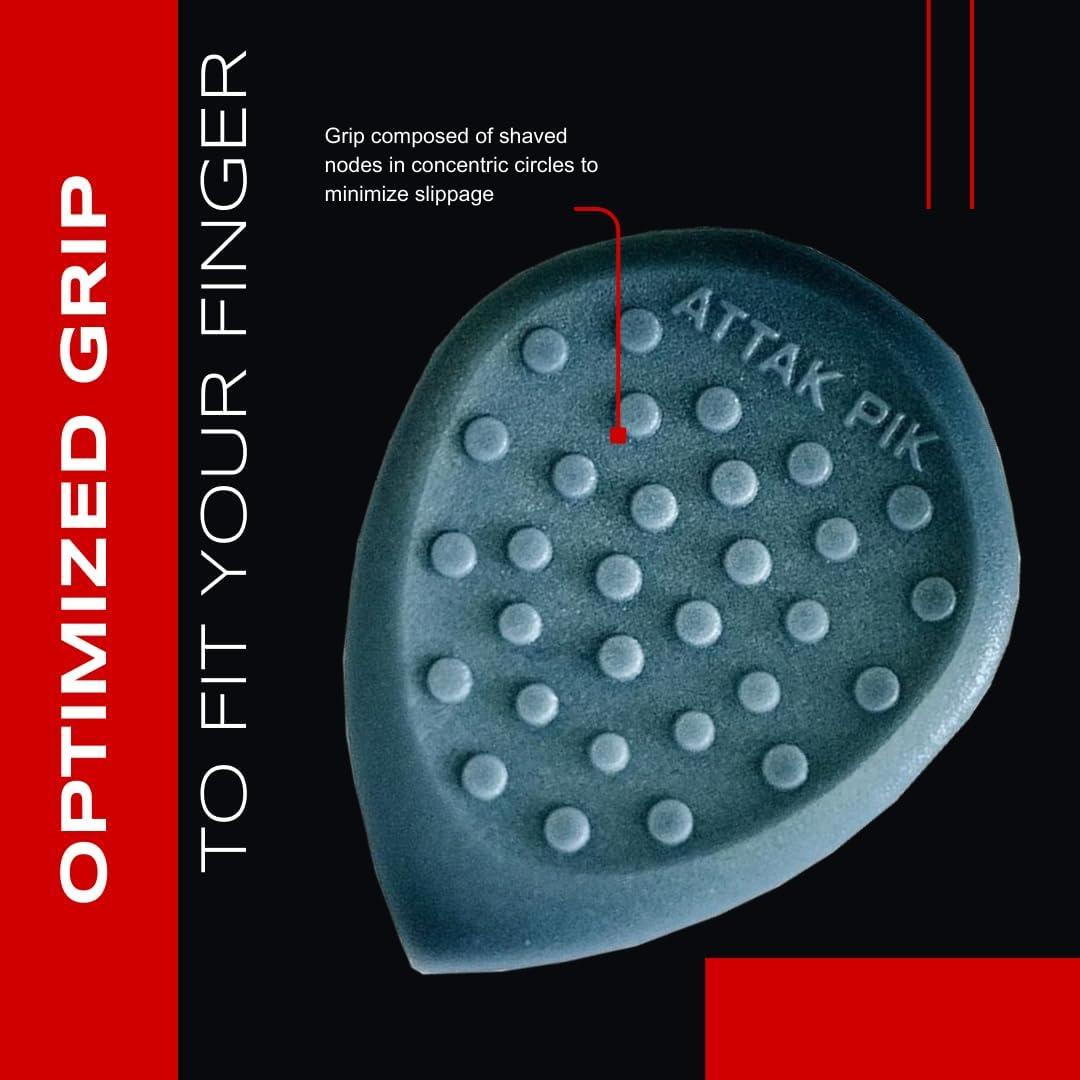 Púas de Guitarra Acoustik Attak STEALTH III - Cobalto, Paquete de 10